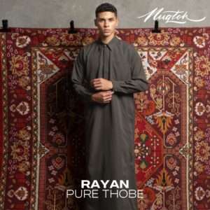 NUQTOH x ABYAD | RAYAN Thobe | Gamis Pria Premium Slim Silhouette Clean Look dengan Easy Wudhu System & UV Protection