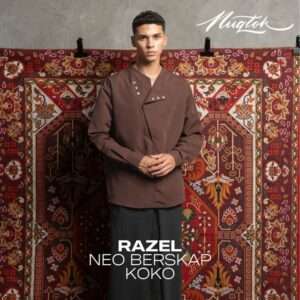 NUQTOH x ABYAD | RAZEL Neo Beskap Koko | Koko Kerah V Neck Dengan Kancing Serong