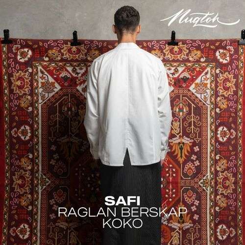 NUQTOH x ABYAD | SAFI Raglan Beskap Koko | Koko Kerah Tinggi Modern dengan Detail Belah Depan - Image 7